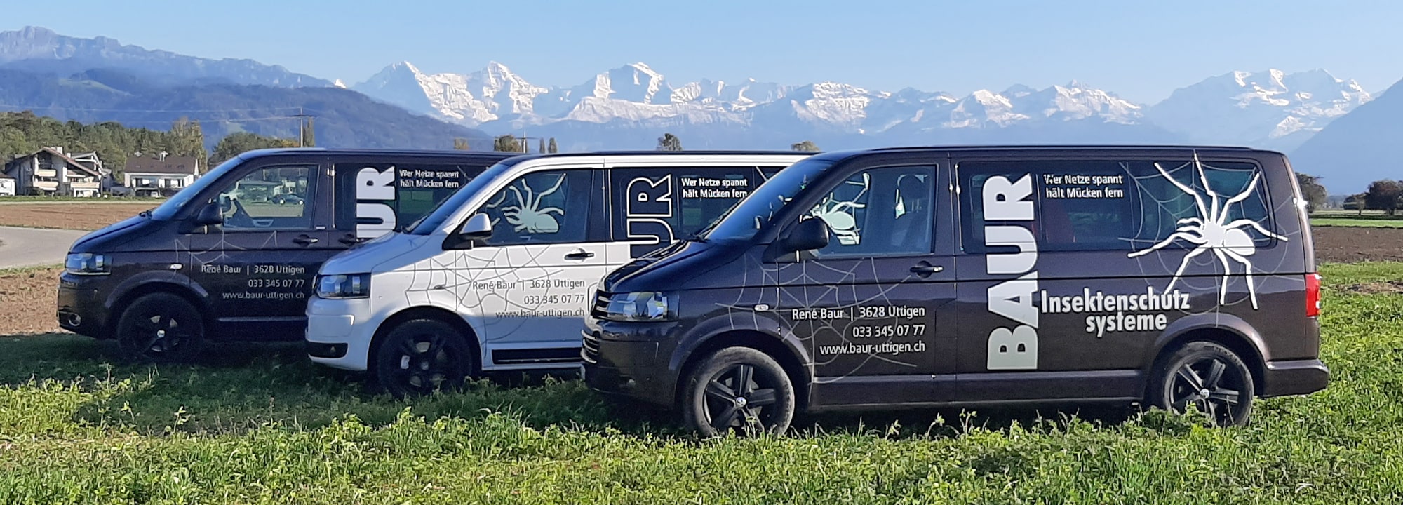 Die Servicewagen der Baur Insektenschutz AG